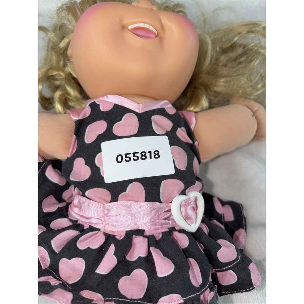 2011 Cabbage Patch Kids Doll Performer Layla Annie Pink Heart Dress Blonde 14" - Picture 10 of 12